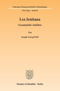 cover of the book Lex Irnitana: Gesammelte Aufsätze