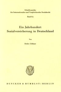 cover of the book Ein Jahrhundert Sozialversicherung in Deutschland