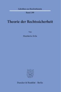 cover of the book Theorie der Rechtssicherheit