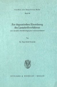 cover of the book Zur dogmatischen Einordnung des Lastschriftverfahrens unter besonderer Berücksichtigung der Vertrauensstrukturen