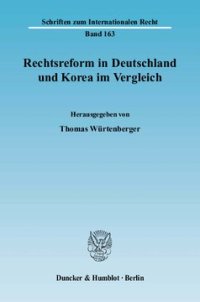 cover of the book Rechtsreform in Deutschland und Korea im Vergleich