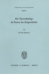 cover of the book Der Tatverdächtige als Person der Zeitgeschichte