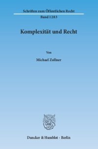 cover of the book Komplexität und Recht