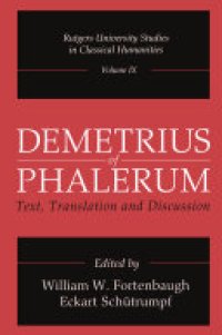 cover of the book Demetrius of Phalerum: Text, Translation and Discussion