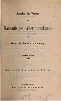 cover of the book Annalen des Vereins für Nassauische Altertumskunde und Geschichtsforschung