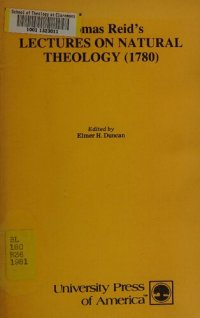 cover of the book Lectures on Natural Theology