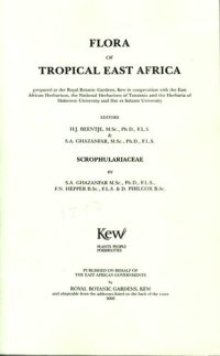 cover of the book Flora of Tropical East Africa: Scrophulariaceae