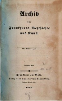 cover of the book Archiv für Frankfurts Geschichte und Kunst