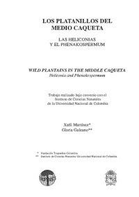 cover of the book Los platanillos del medio Caquetá, las Heliconias y el Phenakospermum