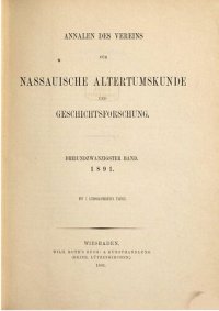 cover of the book Annalen des Vereins für Nassauische Altertumskunde und Geschichtsforschung