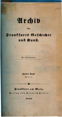 cover of the book Archiv für Frankfurts Geschichte und Kunst