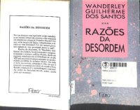 cover of the book Razões da Desordem