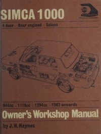 cover of the book Haynes Simca 1000 Owner's Workshop Manual