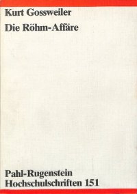 cover of the book Die Röhm-Affäre: Hintergründe – Zusammenhänge – Auswirkungen