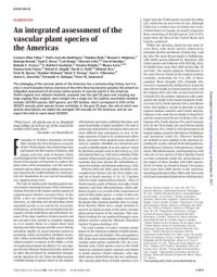 cover of the book An integrated assessment of the vascular plant species of the Americas (Data Set S1. Checklist of vascular plants of the Americas)