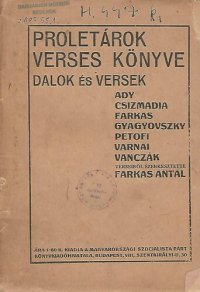 cover of the book Proletárok verses könyve. Dalok és versek