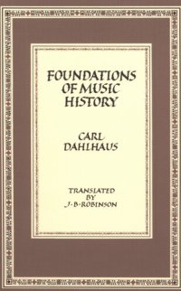 cover of the book Foundations of music history