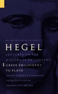 cover of the book Lectures on the history of philosophy, Vol. 1