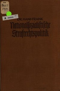 cover of the book Nationalsozialistische Strafrechtspolitik