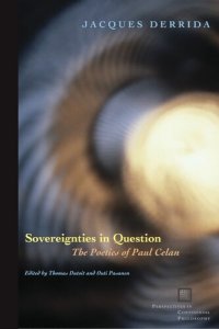 cover of the book Sovereignties in question: the poetics of Paul Celan