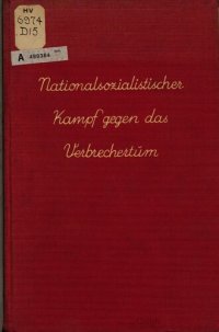 cover of the book Nationalsozialistischer Kampf gegen das Verbrechertum