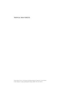 cover of the book Tropical Rain Forests: An Ecological and Biogeographical Comparison