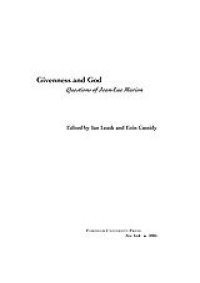 cover of the book Givenness and God: questions of Jean-Luc Marion