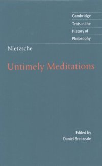 cover of the book Untimely meditations