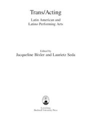 cover of the book Trans/acting: Latin American and Latino performing arts