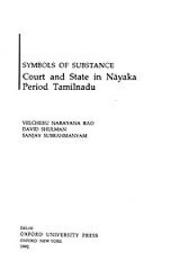 cover of the book Symbols of substance: court and state in Nāyaka period Tamilnadu