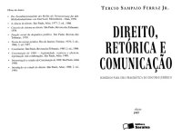 cover of the book Direito, retorica e comunicacao: subsidios para uma pragmatica do discurso juridico