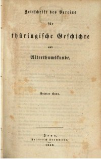 cover of the book Zeitschrift des Vereins für Thüringische Geschichte und Altertumskunde