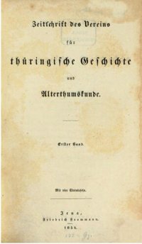 cover of the book Zeitschrift des Vereins für Thüringische Geschichte und Altertumskunde