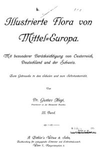 cover of the book Illustrierte Flora von Mitteleuropa. 3, Dicotyledones 1