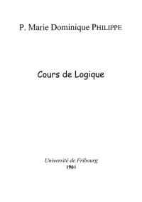 cover of the book 1961 - Cours de Logique - Partie 02