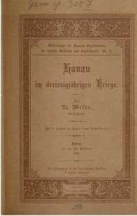 cover of the book Hanau im Dreißigjährigen Kriege