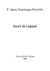 cover of the book 1961 - Cours de Logique - Partie 01