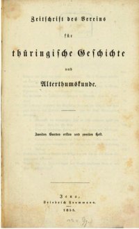 cover of the book Zeitschrift des Vereins für Thüringische Geschichte und Altertumskunde