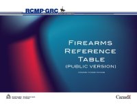 cover of the book RCMP Firearms Reference Table - 2023-10-26