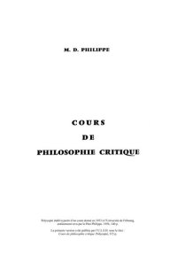 cover of the book 1956 - Cours de Philosophie Critique