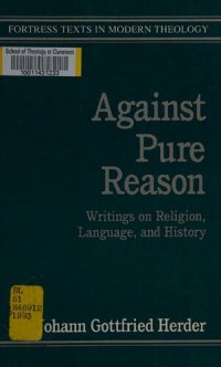 cover of the book Against Pure Reason: Writings on Religion, Language, and History