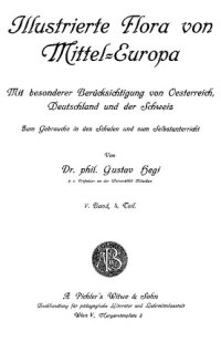 cover of the book Illustrierte Flora von Mitteleuropa. 5.4, Dicotyledones (V. Teil). Sympetalae