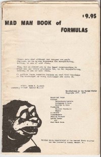 cover of the book Mad Man Book of Formulas