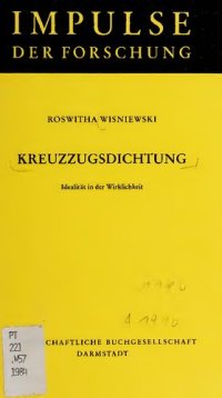 cover of the book Kreuzzugsdichtung: Idealität in der Wirklichkeit