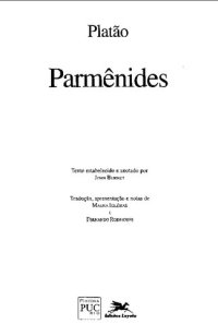 cover of the book Parmênides