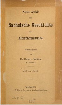 cover of the book Neues Archiv für Sächsische Geschichte und Altertumskunde