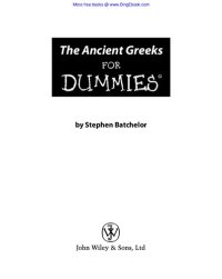 cover of the book The Ancient Greeks For Dummies