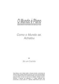 cover of the book O mundo é plano: como o mundo se achatou. Uma breve história do século XXI