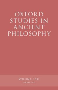 cover of the book Oxford Studies in Ancient Philosophy