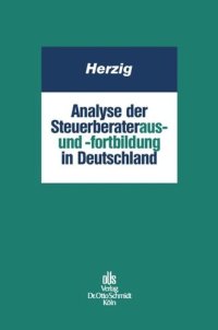 cover of the book Analyse der Steuerberateraus- und -fortbildung in Deutschland